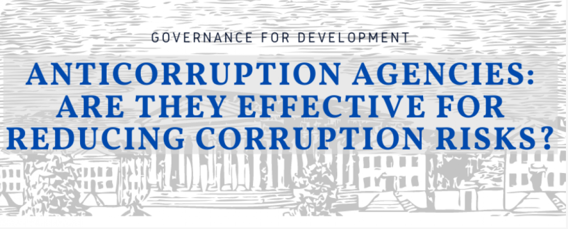 Anticorruption Agencies: are they effective for reducing corruption risks?